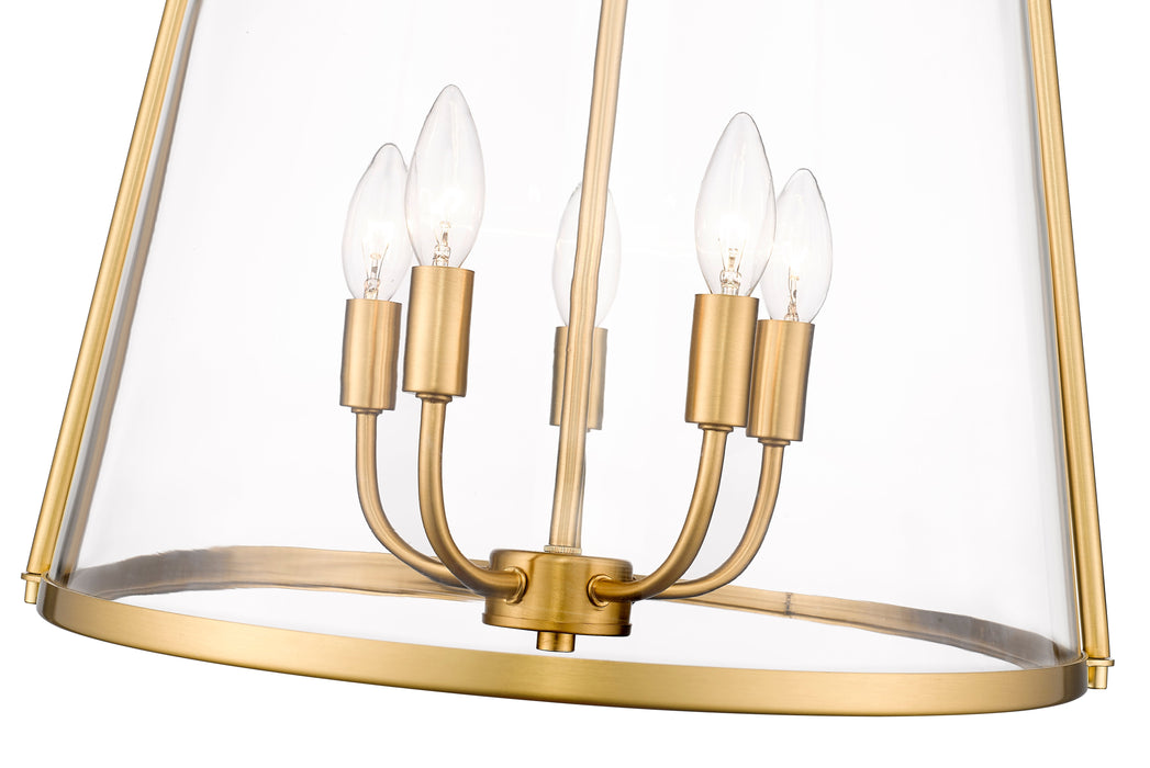 Pendant Z-Lite 3041P18-MGLD Modern Gold Archis 5 Light Pendant Z-Lite