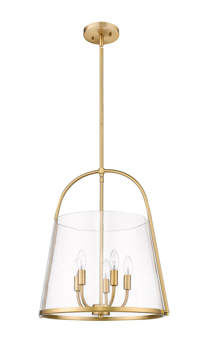 Pendant Z-Lite 3041P18-MGLD Modern Gold Archis 5 Light Pendant Z-Lite