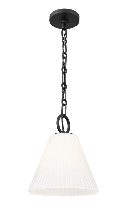 Pendant Z-Lite 3042P10-MB Matte Black Alaric 1 Light Pendant Z-Lite