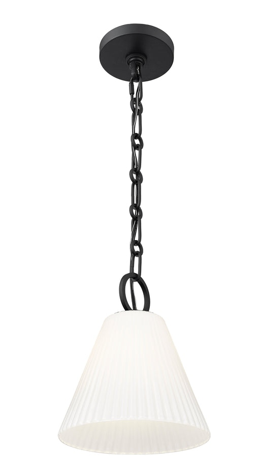 Pendant Z-Lite 3042P10-MB Matte Black Alaric 1 Light Pendant Z-Lite