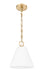 Pendant Z-Lite 3042P10-MGLD Modern Gold Alaric 1 Light Pendant Z-Lite