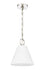 Pendant Z-Lite 3042P10-PN Polished Nickel Alaric 1 Light Pendant Z-Lite