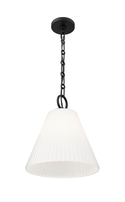 Pendant Z-Lite 3042P14-MB Matte Black Alaric 1 Light Pendant Z-Lite