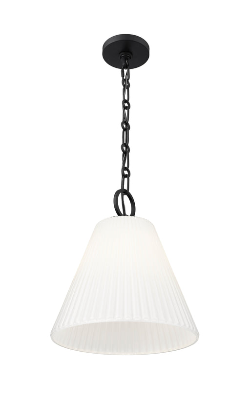 Pendant Z-Lite 3042P14-MB Matte Black Alaric 1 Light Pendant Z-Lite
