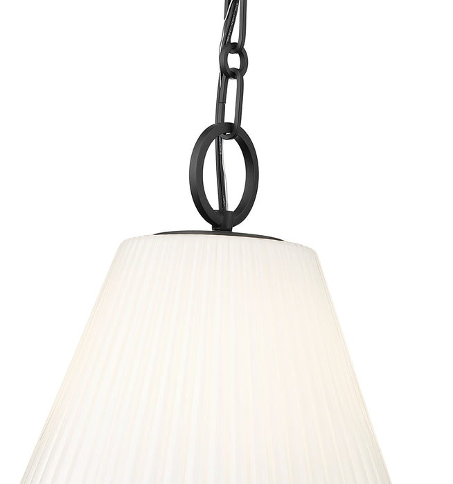 Pendant Z-Lite 3042P14-MB Matte Black Alaric 1 Light Pendant Z-Lite