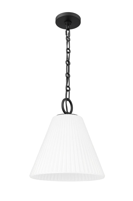 Pendant Z-Lite 3042P14-MB Matte Black Alaric 1 Light Pendant Z-Lite
