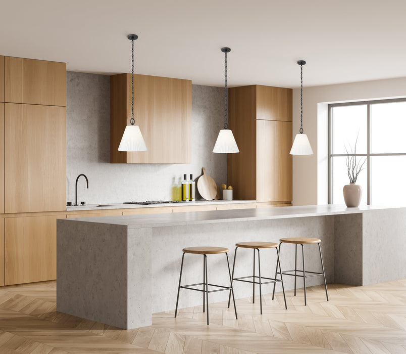 Pendant Z-Lite 3042P14-MB Matte Black Alaric 1 Light Pendant Z-Lite