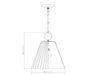Pendant Z-Lite 3042P14-MGLD Modern Gold Alaric 1 Light Pendant Z-Lite