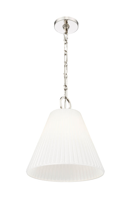 Pendant Z-Lite 3042P14-PN Polished Nickel Alaric 1 Light Pendant Z-Lite