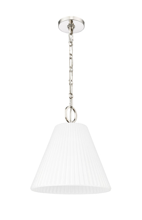 Pendant Z-Lite 3042P14-PN Polished Nickel Alaric 1 Light Pendant Z-Lite