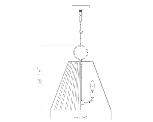 Pendant Z-Lite 3042P18-MGLD Modern Gold Alaric 3 Light Pendant Z-Lite