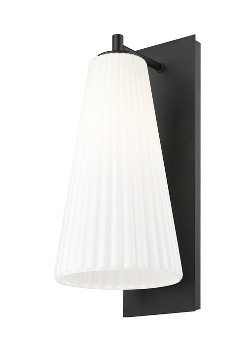 Wall Sconce Z-Lite 3043-1SL-MB Matte Black Farrell 1 Light Wall Sconce Z-Lite