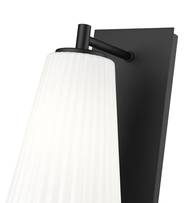 Wall Sconce Z-Lite 3043-1SL-MB Matte Black Farrell 1 Light Wall Sconce Z-Lite
