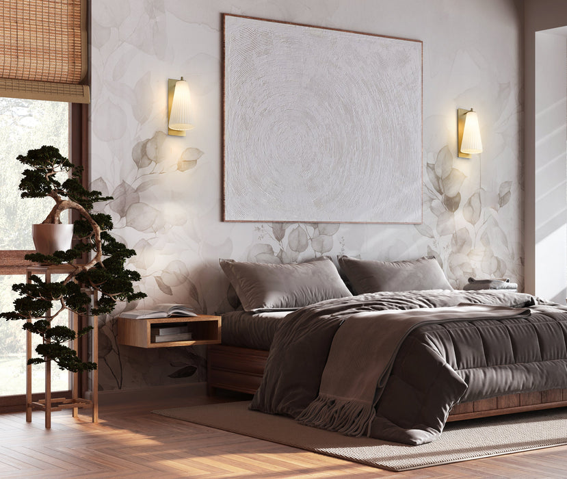 Wall Sconce Z-Lite 3043-1SL-MGLD Modern Gold Farrell 1 Light Wall Sconce Z-Lite