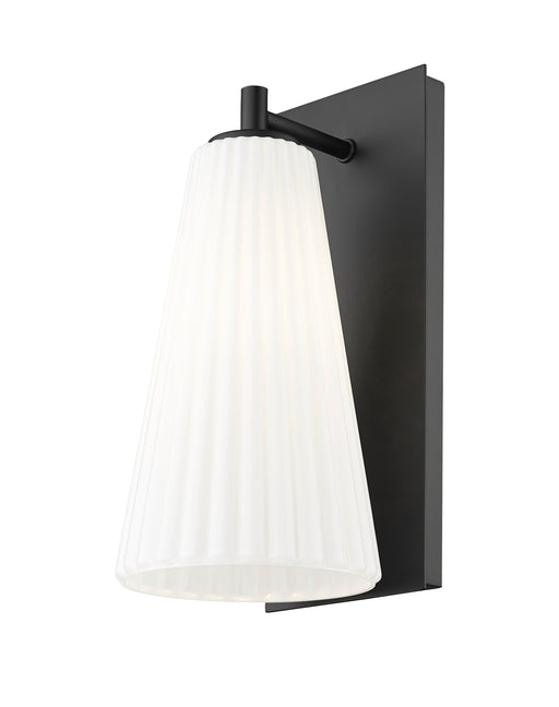Wall Sconce Z-Lite 3043-1SS-MB Matte Black Farrell 1 Light Wall Sconce Z-Lite