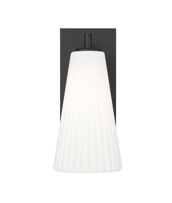 Wall Sconce Z-Lite 3043-1SS-MB Matte Black Farrell 1 Light Wall Sconce Z-Lite