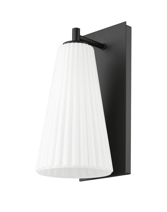 Wall Sconce Z-Lite 3043-1SS-MB Matte Black Farrell 1 Light Wall Sconce Z-Lite
