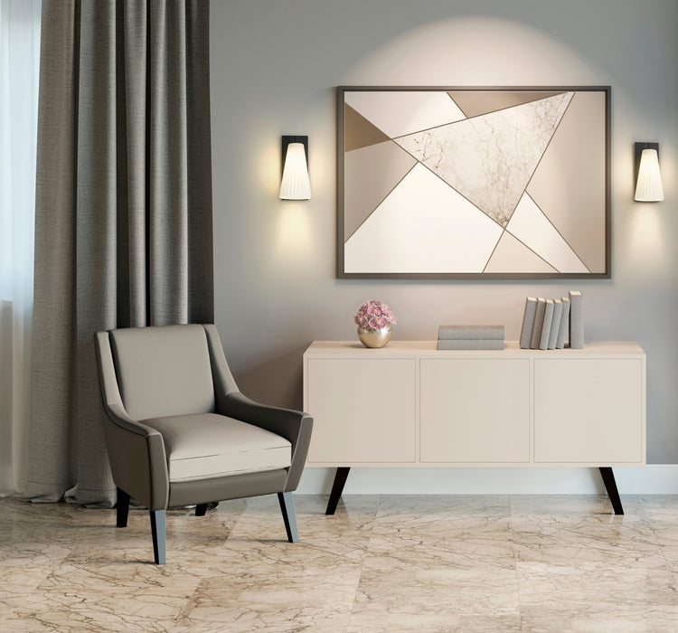 Wall Sconce Z-Lite 3043-1SS-MB Matte Black Farrell 1 Light Wall Sconce Z-Lite