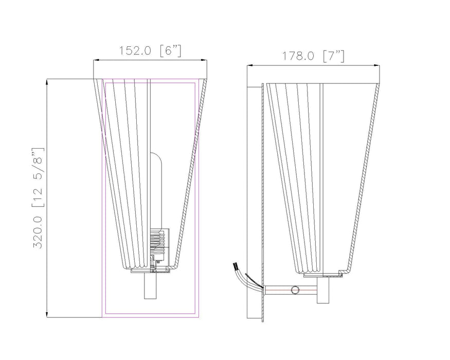 Wall Sconce Z-Lite 3043-1SS-MGLD Modern Gold Farrell 1 Light Wall Sconce Z-Lite
