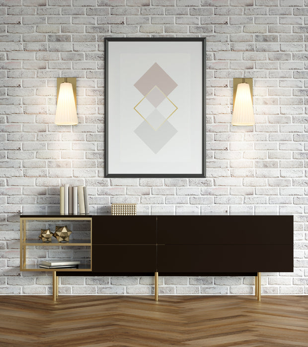 Wall Sconce Z-Lite 3043-1SS-MGLD Modern Gold Farrell 1 Light Wall Sconce Z-Lite