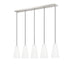 Linear Chandelier Z-Lite 3043P6-5L-BN Brushed Nickel Farrell 5 Light Linear Chandelier Z-Lite