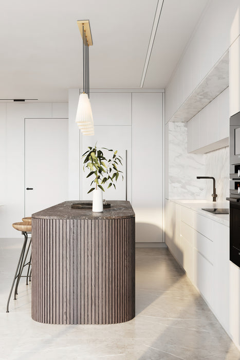 Linear Chandelier Z-Lite 3043P6-5L-MGLD Modern Gold Farrell 5 Light Linear Chandelier Z-Lite