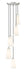 Chandelier Z-Lite 3043P6-5R-BN Brushed Nickel Farrell 5 Light Chandelier Z-Lite
