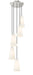 Chandelier Z-Lite 3043P6-5R-BN Brushed Nickel Farrell 5 Light Chandelier Z-Lite