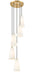 Chandelier Z-Lite 3043P6-5R-MGLD Modern Gold Farrell 5 Light Chandelier Z-Lite