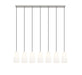 Linear Chandelier Z-Lite 3043P6-7L-BN Brushed Nickel Farrell 7 Light Linear Chandelier Z-Lite