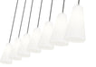 Linear Chandelier Z-Lite 3043P6-7L-BN Brushed Nickel Farrell 7 Light Linear Chandelier Z-Lite