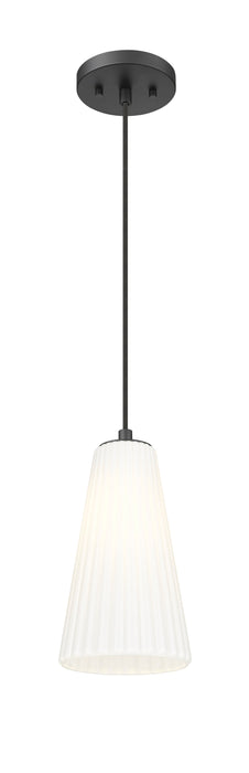Pendant Z-Lite 3043P6-MB Matte Black Farrell 1 Light Pendant Z-Lite
