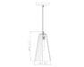 Pendant Z-Lite 3043P6-MB Matte Black Farrell 1 Light Pendant Z-Lite