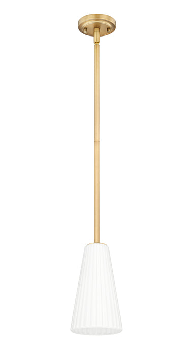 Pendant Z-Lite 3043P6-ROD-MGLD Modern Gold Farrell 1 Light Pendant Z-Lite