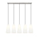 Linear Chandelier Z-Lite 3043P7-5L-BN Brushed Nickel Farrell 5 Light Linear Chandelier Z-Lite