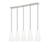 Linear Chandelier Z-Lite 3043P7-5L-BN Brushed Nickel Farrell 5 Light Linear Chandelier Z-Lite