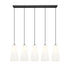 Linear Chandelier Z-Lite 3043P7-5L-MB Matte Black Farrell 5 Light Linear Chandelier Z-Lite