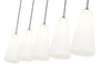 Linear Chandelier Z-Lite 3043P7-5L-MB Matte Black Farrell 5 Light Linear Chandelier Z-Lite