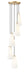Chandelier Z-Lite 3043P7-5R-MGLD Modern Gold Farrell 5 Light Chandelier Z-Lite