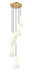 Chandelier Z-Lite 3043P7-5R-MGLD Modern Gold Farrell 5 Light Chandelier Z-Lite