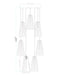 Chandelier Z-Lite 3043P7-7R-MB Matte Black Farrell 7 Light Chandelier Z-Lite