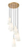 Chandelier Z-Lite 3043P7-7R-MGLD Modern Gold Farrell 7 Light Chandelier Z-Lite