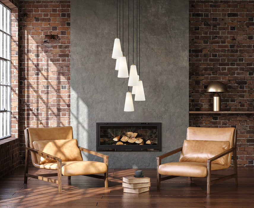 Chandelier Z-Lite 3043P7-7R-MGLD Modern Gold Farrell 7 Light Chandelier Z-Lite