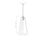 Pendant Z-Lite 3043P7-BN Brushed Nickel Farrell 1 Light Pendant Z-Lite