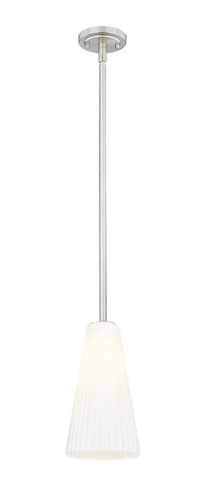 Pendant Z-Lite 3043P7-ROD-BN Brushed Nickel Farrell 1 Light Pendant Z-Lite
