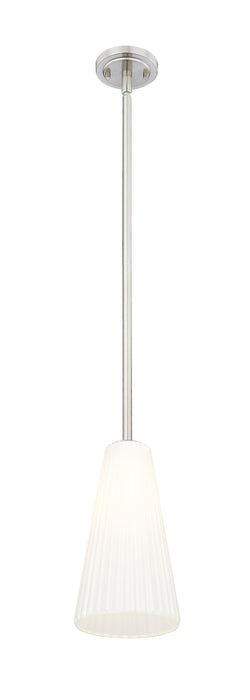 Pendant Z-Lite 3043P7-ROD-BN Brushed Nickel Farrell 1 Light Pendant Z-Lite