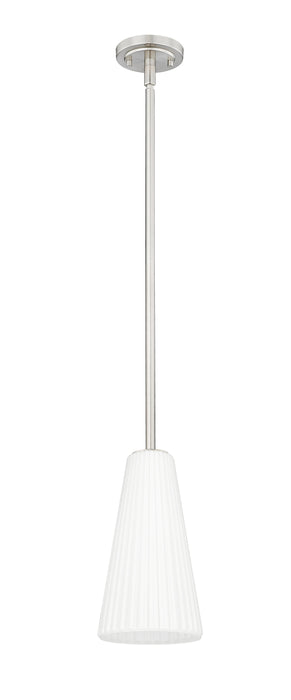 Pendant Z-Lite 3043P7-ROD-BN Brushed Nickel Farrell 1 Light Pendant Z-Lite