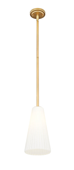 Pendant Z-Lite 3043P7-ROD-MGLD Modern Gold Farrell 1 Light Pendant Z-Lite