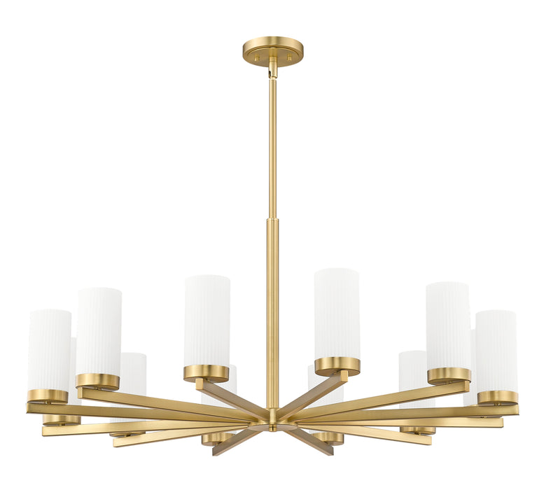 Chandelier Z-Lite 3044-12MGLD Modern Gold Danica 12 Light Chandelier Z-Lite