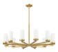Chandelier Z-Lite 3044-12MGLD Modern Gold Danica 12 Light Chandelier Z-Lite